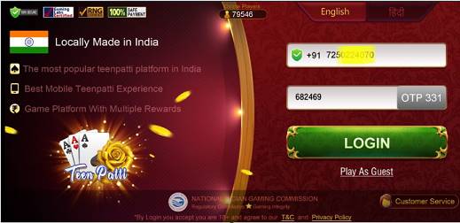 New Teen Patti Master Updted Version App Signup & Login